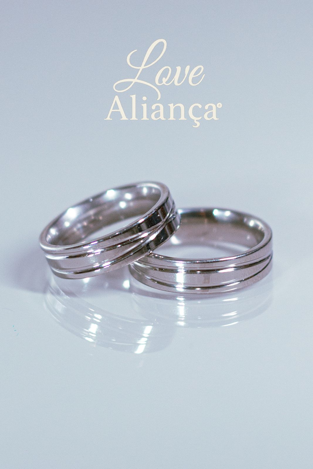 💍 **Aliança Gabriela 4mm em Aço Inox com Detalhe em Friso – REF** - Imagem 2
