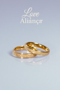 Aliança Sarah 3mm banhada a ouro 18k com brilho-2