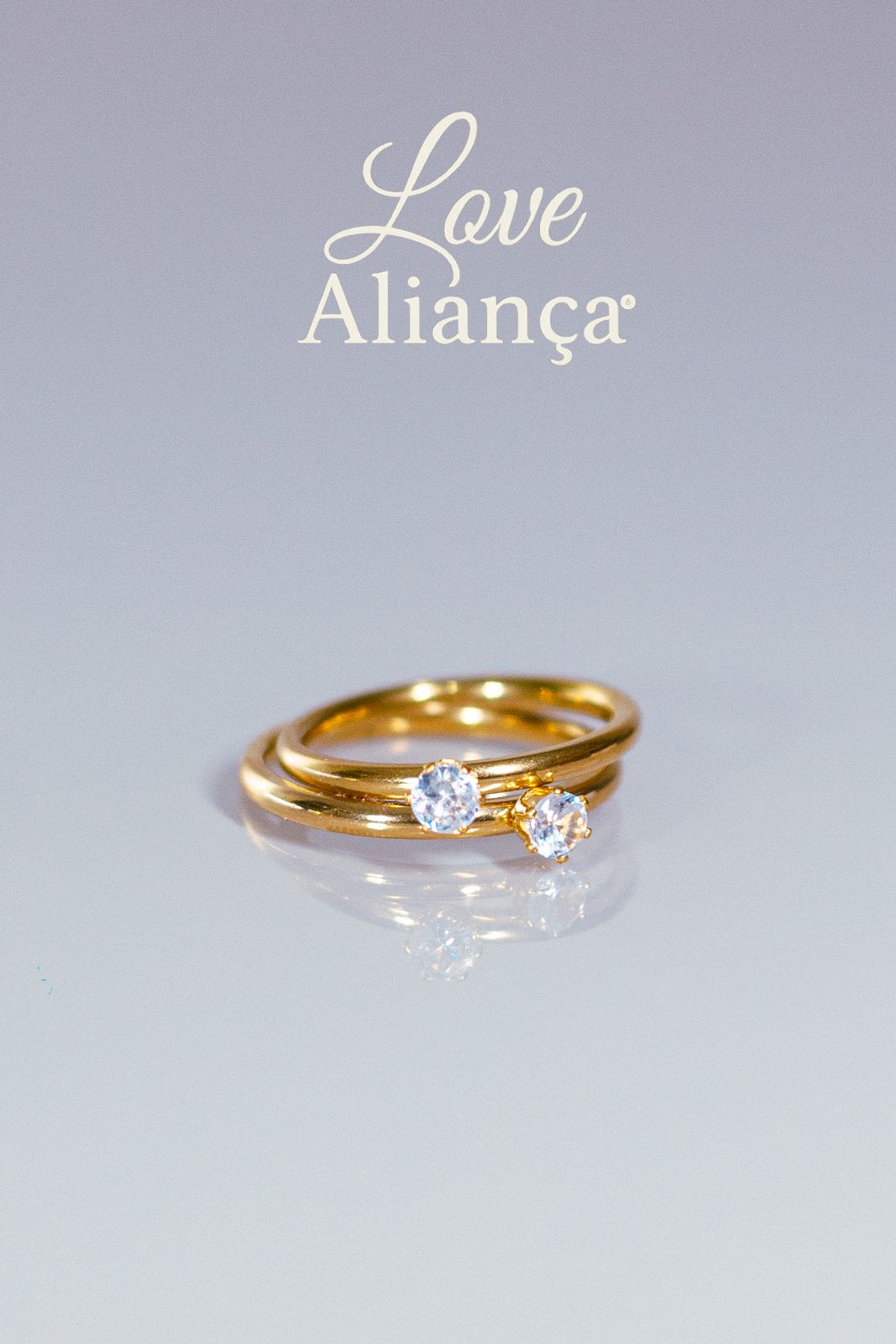 💍 **Anel Solitário Tradicional Maria – Banhado a Ouro 18k com Zircônia – REF**